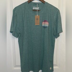 Marine Layer Respun "Air Crew" Graphic Tee in Deep Sea - NWT